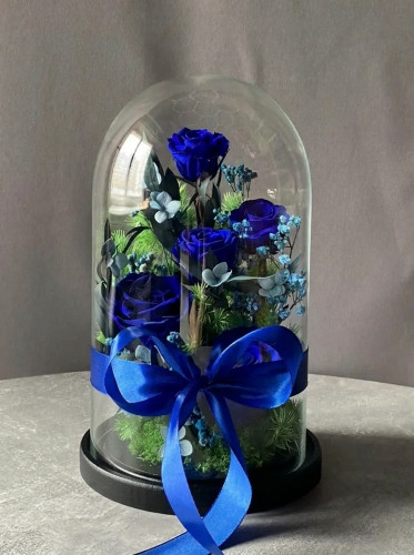 Цветущий сад (5 роз)–Синий